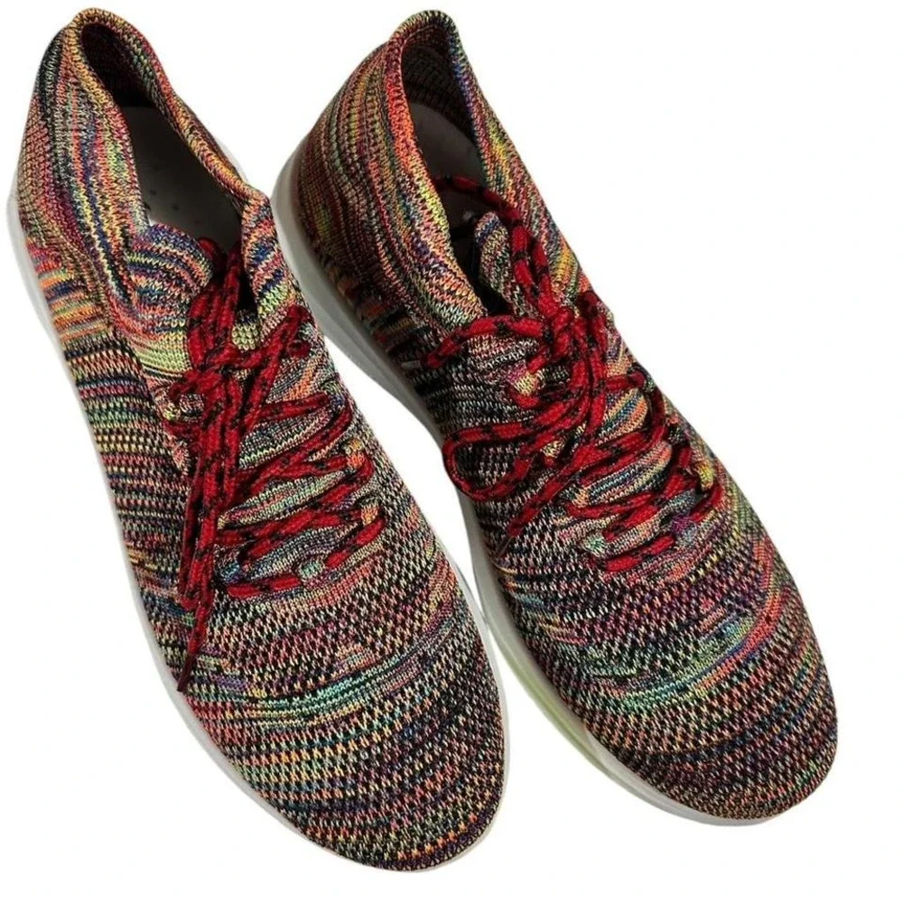 New Outdoor Multi Colored Knit Tennis Shoes Size 8‎